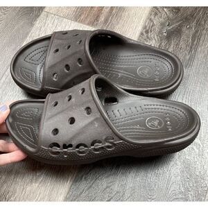 Crocs  brown baya slides